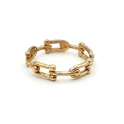 انگشتر طلا 18 عیار زنانه طلاکده مدل تیفانی کد 12