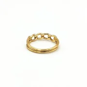 انگشتر طلا 18 عیار زنانه طلاکده مدل کارتیر کد 20 - Image 3