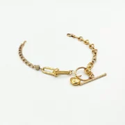 دستبند طلا 18 عیار طلاکده مدل تیفانی - قلب کد 22 - Image 2