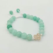 دستبند طلا 18 عیار طلاکده طرح سنگ مدل قلب مینیمال - Image 2