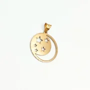 پلاک آویز طلا 18 عیار طلاکده مدل ماه و ستاره - Image 2