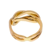 انگشتر طلا 18 عیار زنانه طلاکده مدل پاپیون - Image 3