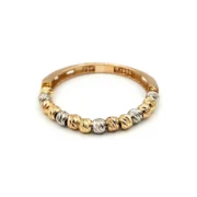 انگشتر طلا 18 عیار زنانه طلاکده مدل کلاریو کد 6