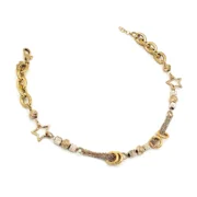 دستبند طلا 18 عیار طلاکده مدل ستاره