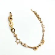 دستبند طلا 18 عیار طلاکده مدل ستاره - Image 2