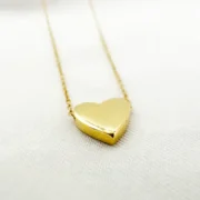 گردنبند طلا ۱۸ عیار طلاکده مدل قلب کد 100