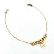 دستبند طلا 18 عیار طلاکده مدل تیفانی کد 20