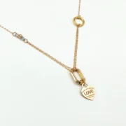 گردنبند طلا 18 عیار زنانه طلاکده مدل تیفانی کد 11