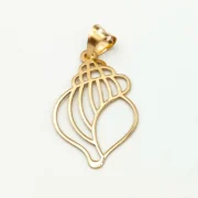 پلاک آویز طلا 18 عیار طلاکده مدل مینیمال کد 21