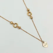 گردنبند طلا 18 عیار زنانه طلاکده مدل تیفانی کد 18