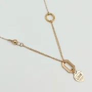 گردنبند طلا 18 عیار زنانه طلاکده مدل تیفانی کد 15