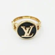 انگشتر طلا 18 عیار مردانه و زنانه طلاکده مدل LOUIS VUITTON - Image 2