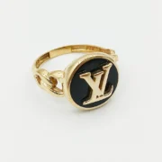 انگشتر طلا 18 عیار مردانه و زنانه طلاکده مدل LOUIS VUITTON
