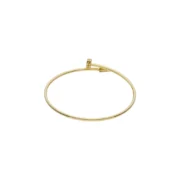 دستبند بنگل طلا 18 عیار طلاکده مدل کارتیر میخی - Image 3