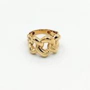 انگشتر طلا 18 عیار زنانه طلاکده مدل کارتیر کد 004