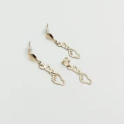 ست طلا 18 عیار زنانه طلاکده مدل دست و قلب - Image 2