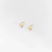 گوشواره طلا 18 عیار زنانه طلاکده مدل قلب کد 2 - Image 2