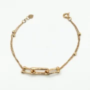 دستبند طلا 18 عیار طلاکده مدل تیفانی کد 24