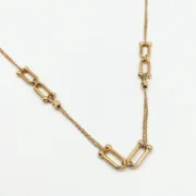 گردنبند طلا 18 عیار زنانه طلاکده مدل تیفانی کد 20