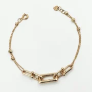 دستبند طلا 18 عیار طلاکده مدل تیفانی کد 25