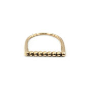 انگشتر طلا 18 عیار زنانه طلاکده مدل کارتیر گوی