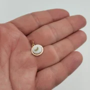 پلاک آویز طلا 18 عیار طلاکده مدل هلال ماه - Image 3