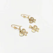 ست طلا 18 عیار زنانه طلاکده مدل پروانه مینیمال - Image 2