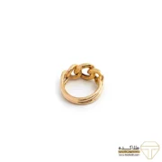 انگشتر طلا 18 عیار زنانه طلاکده مدل کارتیر سه گره - Image 4