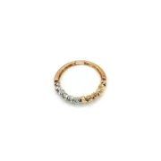 انگشتر طلا 18 عیار زنانه طلاکده مدل کلاریو کد 8 - Image 2