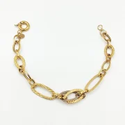 دستبند طلا 18 عیار طلاکده مدل الگانس کد 3