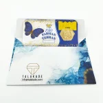 طلا پارسیان 18 عیار 0.2 گرم - 200 سوت طرح پروانه - Image 3