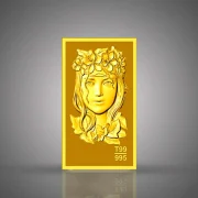 شمش طلا 24 عیار طرح ملکه 2.5 گرمی(معادل 3.316 گرم 18 عیار) - Image 3