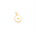 پلاک آویز طلا 18 عیار طلاکده مدل گل بابونه - Image 2