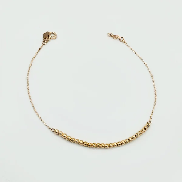 bra-talakade-code-03-1 دستبند طلا 18 عیار طلاکده مدل توپی کد 3 - Image 1