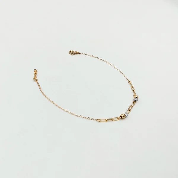 دستبند طلا 18 عیار طلاکده مدل توپی کد 2 - Image 2