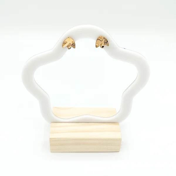 گوشواره طلا 18 عیار زنانه طلاکده مدل لاله - Image 2