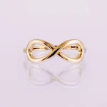 انگشتر طلا 18 عیار زنانه طلاکده مدل بینهایت INF - Image 3