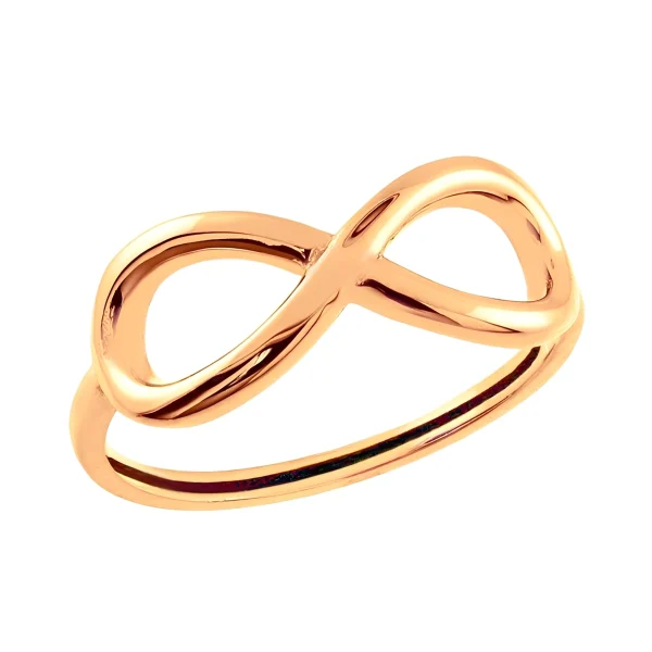 انگشتر طلا 18 عیار زنانه طلاکده مدل بینهایت INF - Image 1