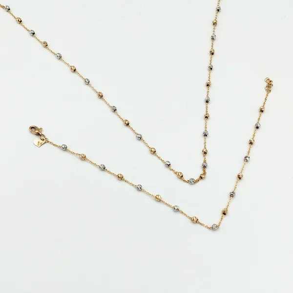 ست طلا 18 عیار زنانه طلاکده مدل البرنادو کد 1 - Image 1