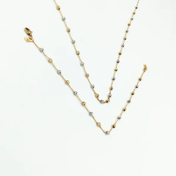 ست طلا 18 عیار زنانه طلاکده مدل البرنادو کد 1 - Image 2