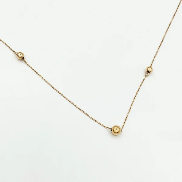 گردنبند طلا 18 عیار طلاکده مدل توپی کد3 - Image 2