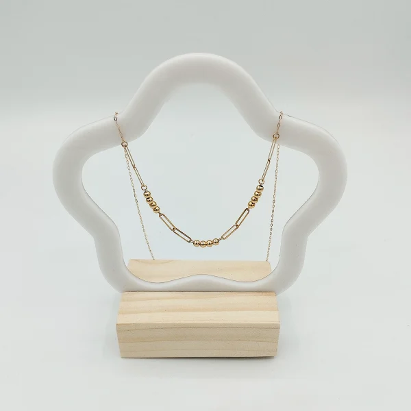 گردنبند طلا 18 عیار طلاکده مدل توپی کد3 - Image 1