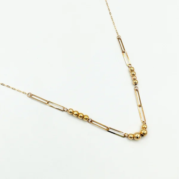 گردنبند طلا 18 عیار طلاکده مدل توپی کد4 - Image 1