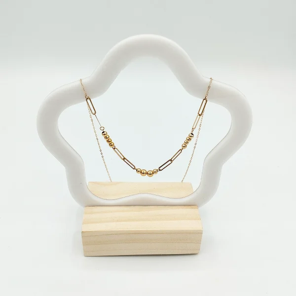 گردنبند طلا 18 عیار طلاکده مدل توپی کد4 - Image 2