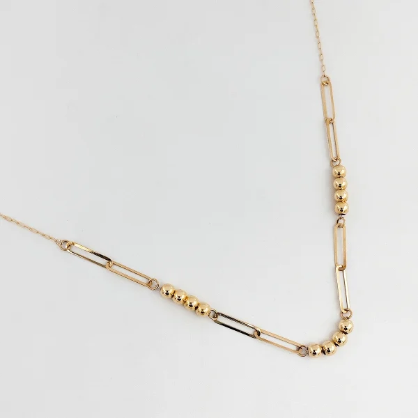 گردنبند طلا 18 عیار طلاکده مدل توپی کد3 - Image 2