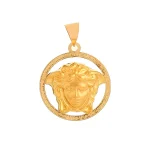 پلاک آویز طلا 18 عیار طلاکده مدل ورساچه