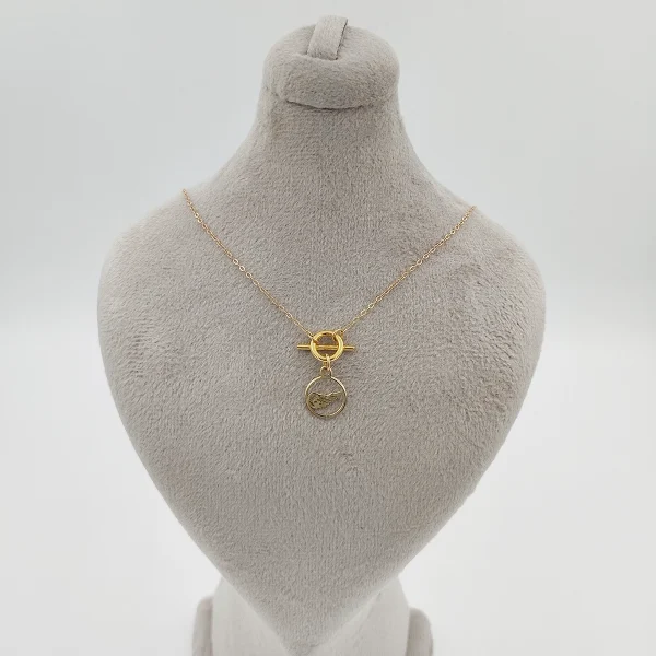 گردنبند طلا 18 عیار طلاکده مدل تیفانی آویز کد 04 - Image 1