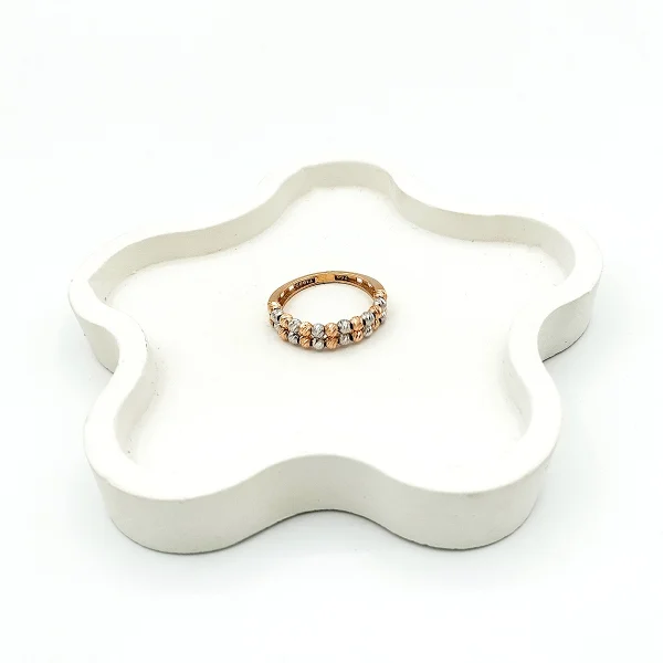 انگشتر طلا 18 عیار زنانه طلاکده مدل البرنادو کد 1 - Image 2