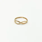 انگشتر طلا 18 عیار زنانه طلاکده مدل بینهایت کد 900 - Image 2