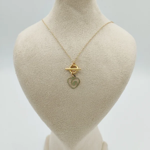 گردنبند طلا 18 عیار طلاکده مدل تیفانی آویز کد 01 - Image 1